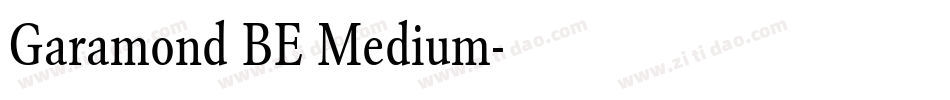 Garamond BE Medium字体转换